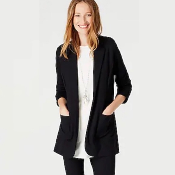 J. Jill Jackets & Coats Nwt Jjill Ponte Knit Boyfriend Jacket Size